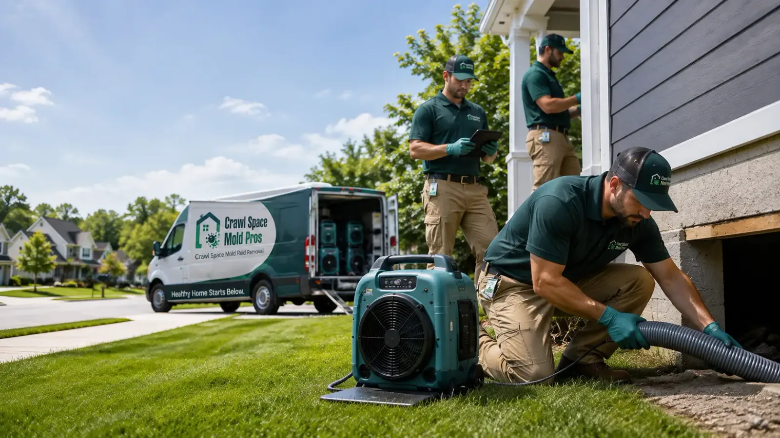Crawl Space Mold Removal in New Market, IA